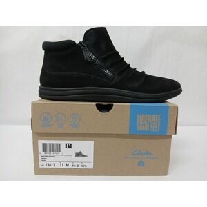 Clarks‎ Women's Breeze Range Black Suede 74673 Ankle Boots Size 11